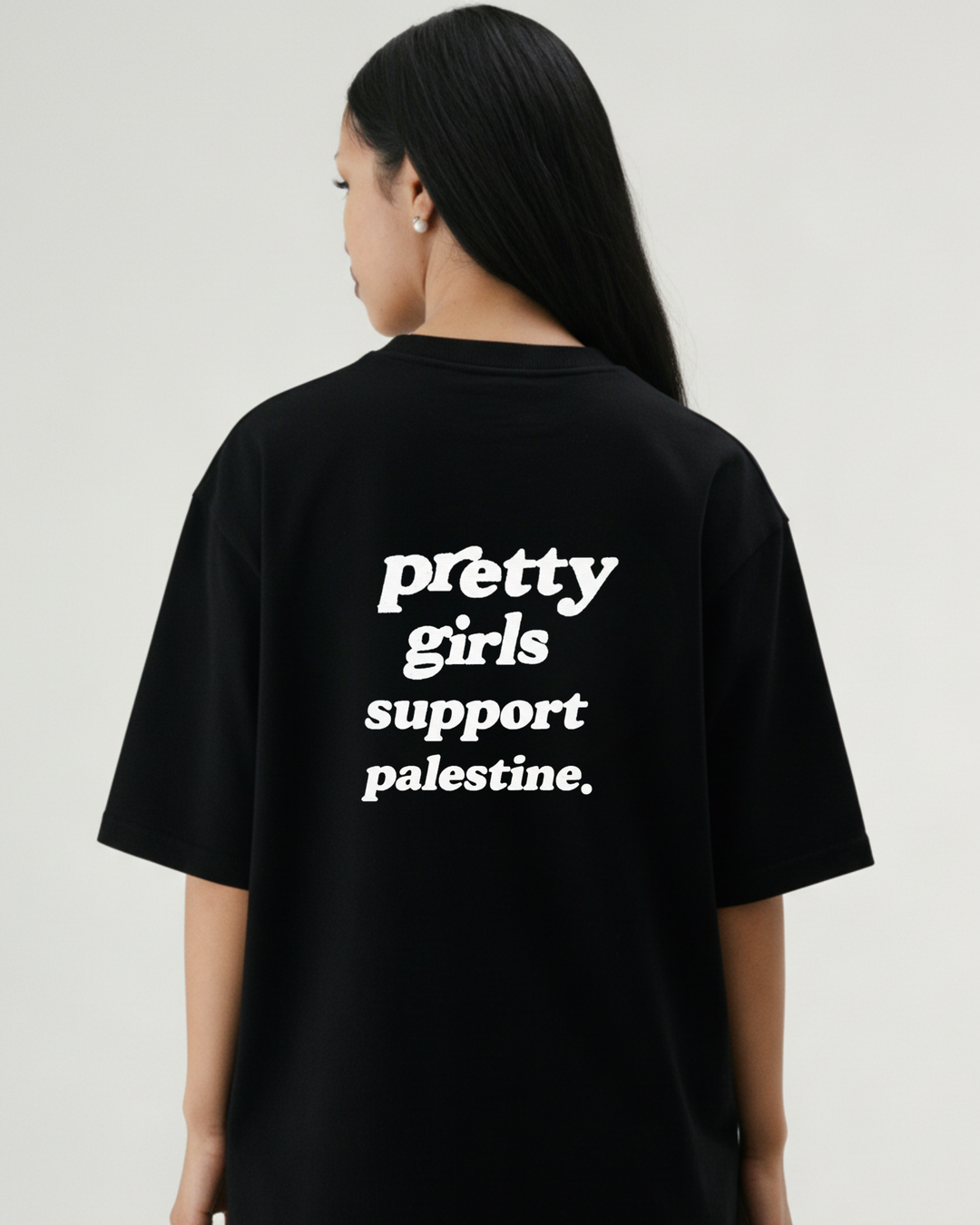 Pretty Girls Support PLSTN Oversized Shirt